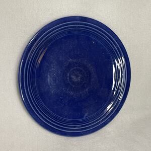 Vintage Fiesta 6 1/4" Appetizer Bread & Butter Snack Discon. Cobalt Blue Plate